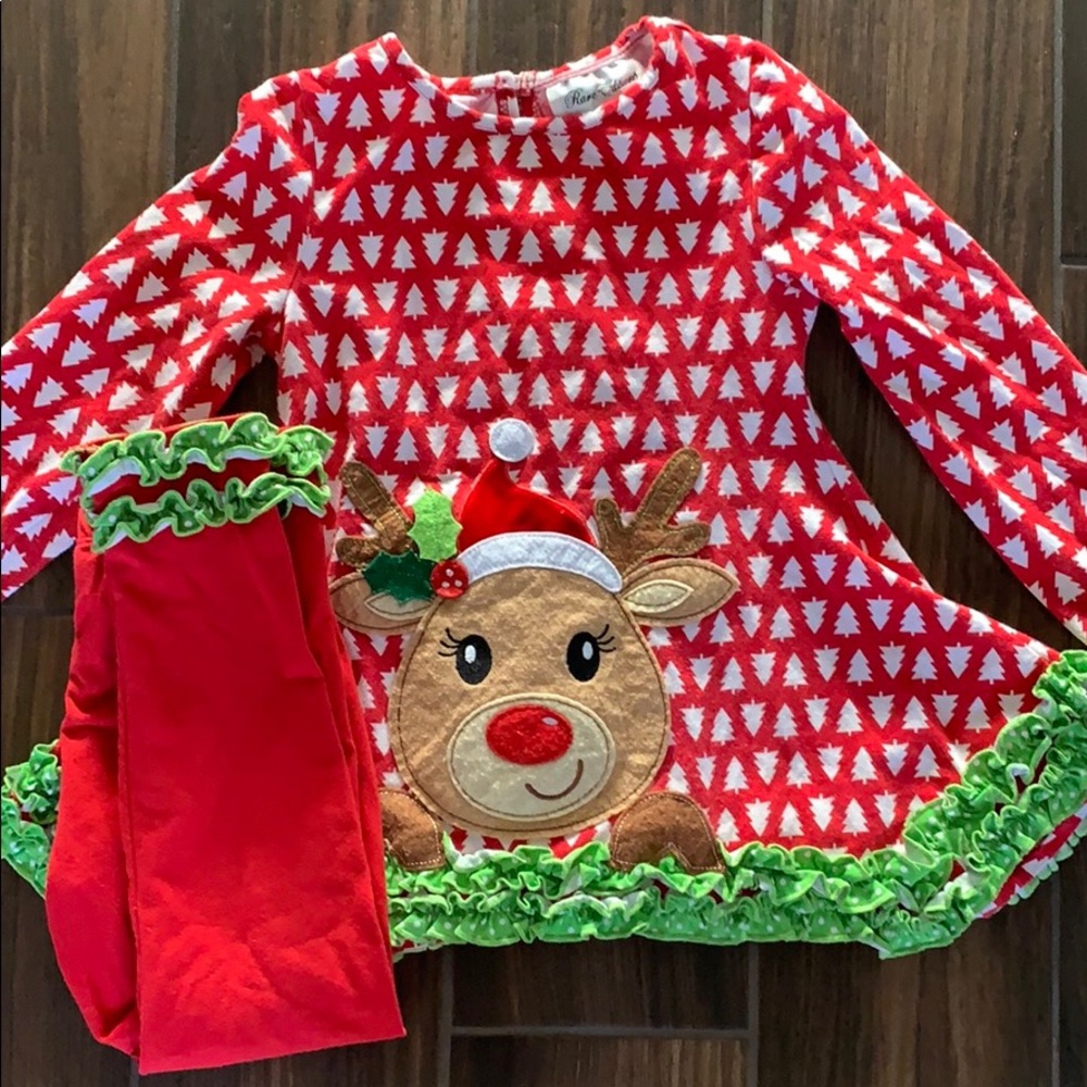Girls Holiday Knit Set
